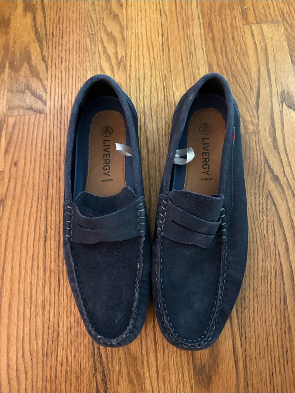 Livergy Men’s Sz 11 Rustic Grandpacore Navy Blue Retro/Vintage Inspired Slippers